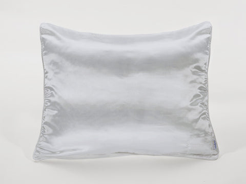 Light Grey Satin Pillowcase for Kids