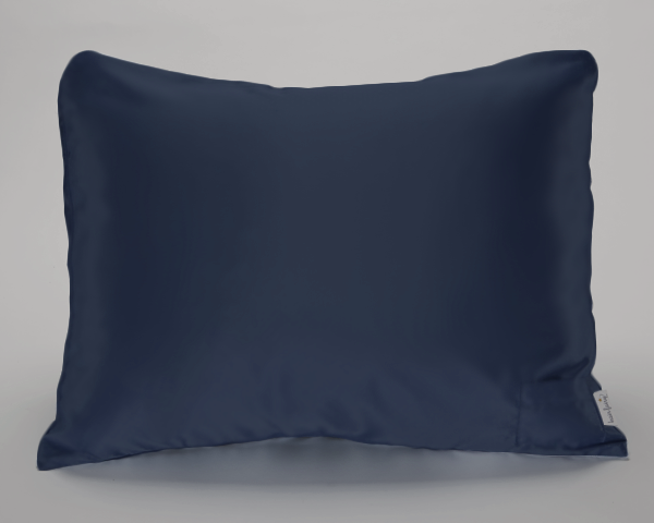 Navy Satin Pillowcase for Women & Teens