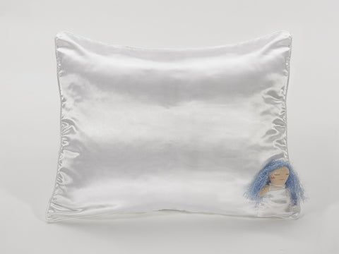 Cloud White Satin Pillowcase for Kids